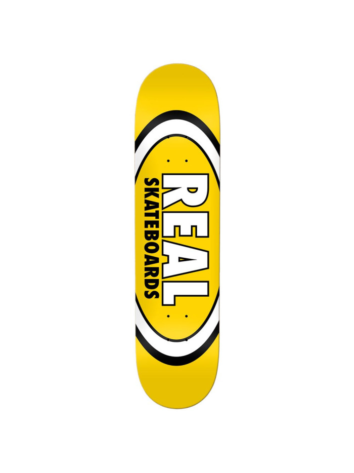 Planche de Skate - REAL Team Classic Oval - Jaune - 8.06"