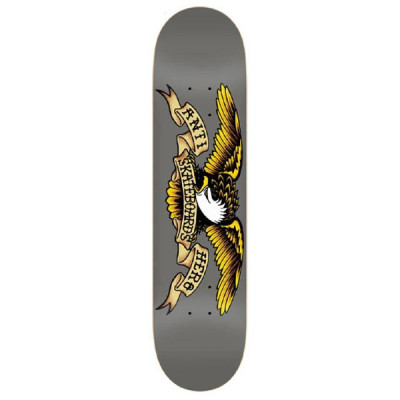 Skateboard Deck - ANTIHERO Classic Eagle Larger - Grey - 8.25"