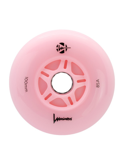 Roue Roller - LUMINOUS - 100mm 85a - Flamingo - Unité