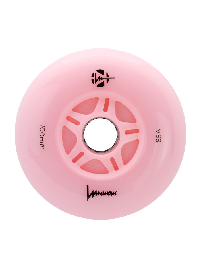 Skates Wheels - LUMINOUS - 100mm 85a - Flamingo - Unit