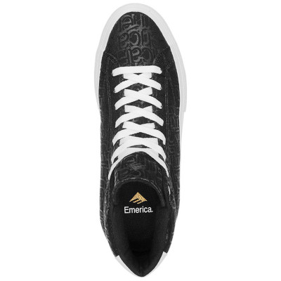 Chaussure Skate EMERICA Omen Noir Blanc Haute