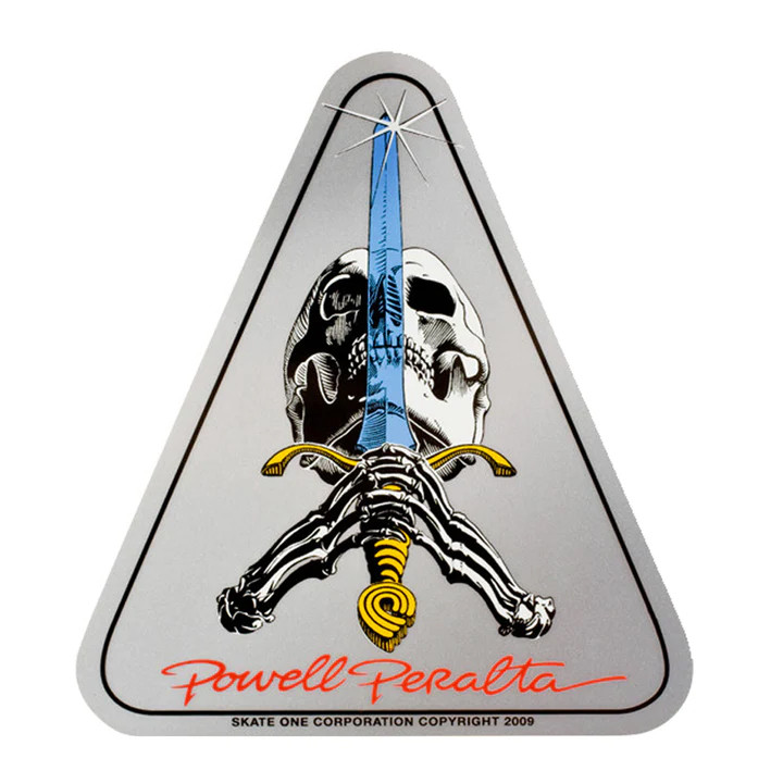 Autocollant de Skate - POWELL PERALTA Ray Rodriguez Skull Sword - Unité