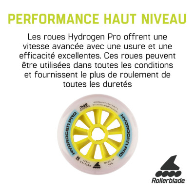 Roue Roller ROLLERBLADE Hydrogen Pro 110mm Verte x1