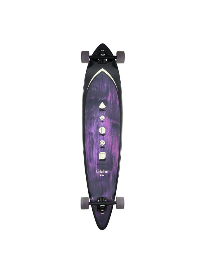 Longboard Skateboard - GLOBE Pintail - Purple/Shape Faze - 44"