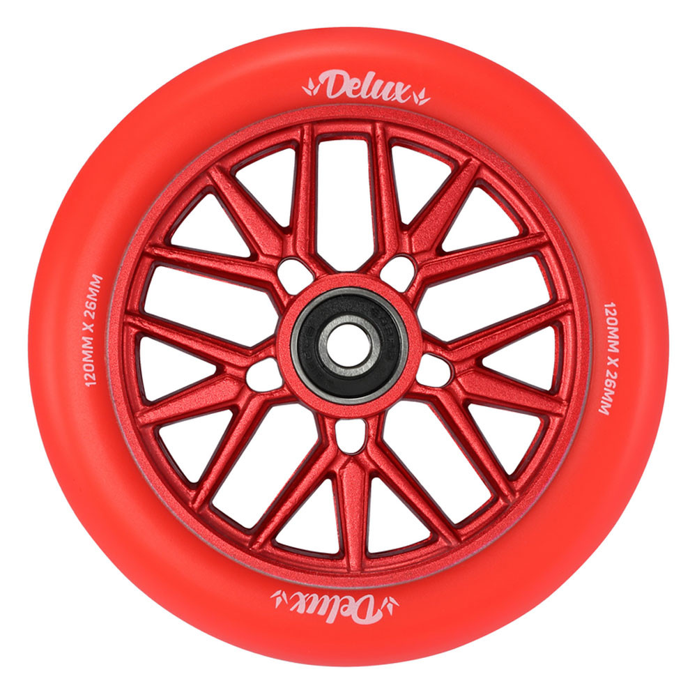 Scooter Wheel - BLUNT Delux - 120mm Red - Unit
