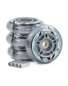 SFR Light Up Inline Wheels 70mm Silver x4