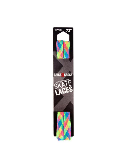 Laces - CRISS CROSS - Rainbow Plaid - Pair