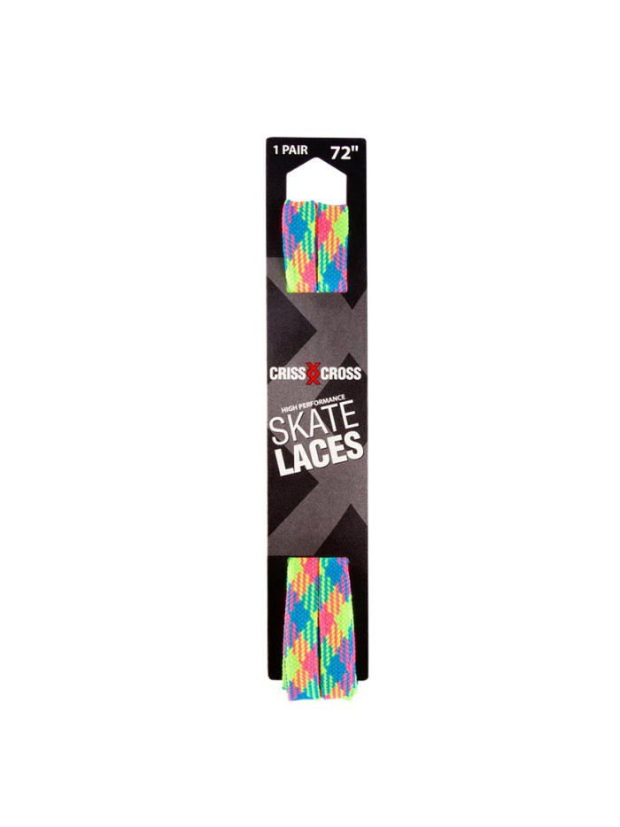 Lacets - CRISS CROSS - Rainbow Plaid - Paire