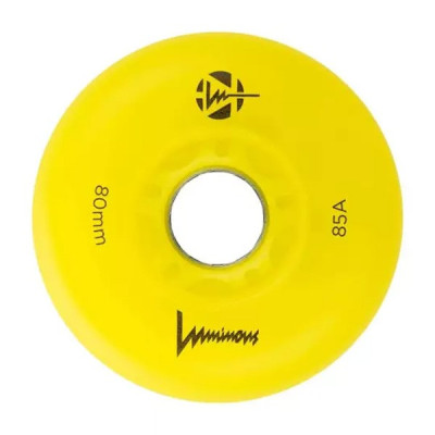 Skates Wheels - LUMINOUS - 80mm 85a - Canary - Set of 4