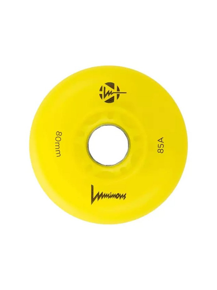 Skates Wheels - LUMINOUS - 80mm 85a - Canary - Set of 4