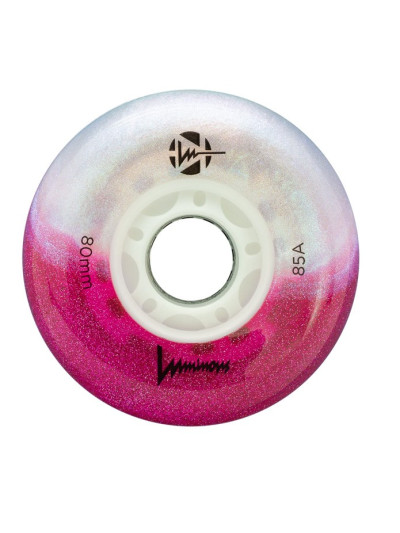 Roue Roller - LUMINOUS - 80mm 85a - Cotton Candy - Jeu de 4