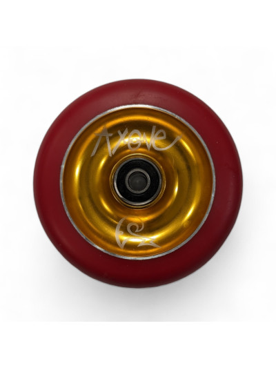Scooter Wheel - AXONE Metal Core - 100mm Red/Gold - Unité