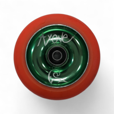 Scooter Wheel - AXONE Metal Core - 100mm Orange/Green - Unité