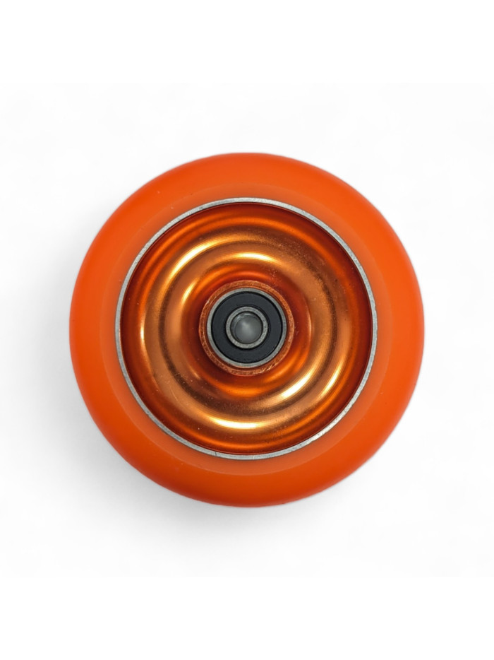 Roue Trottinette - CLIC-N-ROLL Metal Core - 100mm Orange - Unité