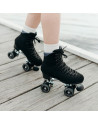 Recreational Roller Skates - CHUFFED SKATES Wanderer - Vegan Black