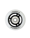 Roue Roller - FAMUS 3 Spokes - 64mm 92a - Noir Blanc - Jeu de 4
