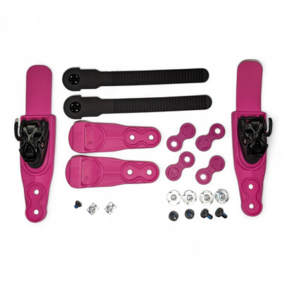 Boucle coup de pied Roller - FR SKATES Double Strap - Rose - Paire