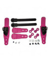 Boucle coup de pied Roller - FR SKATES Double Strap - Rose - Paire
