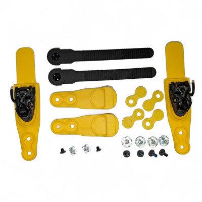 Boucle Coup de Pied Roller - FR SKATES Double Strap - Jaune - Paire