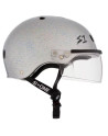 Casque Visière Roller - S ONE Lifer - Argent Brillant Pailleté