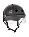Roller Skates Visor Helmet - S ONE Lifer - Black Gloss Glitter
