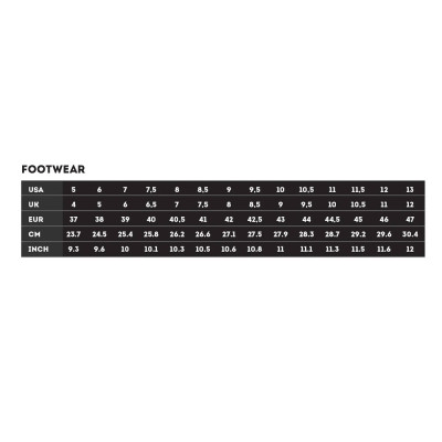 FALLEN Trooper Bone/White Chris Cole Skate Shoes sizing chart