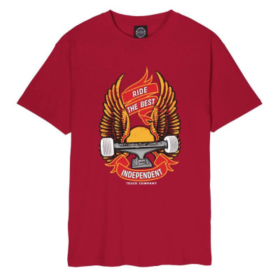 T-shirt - INDEPENDENT Ride Free - Rouge Cardinal