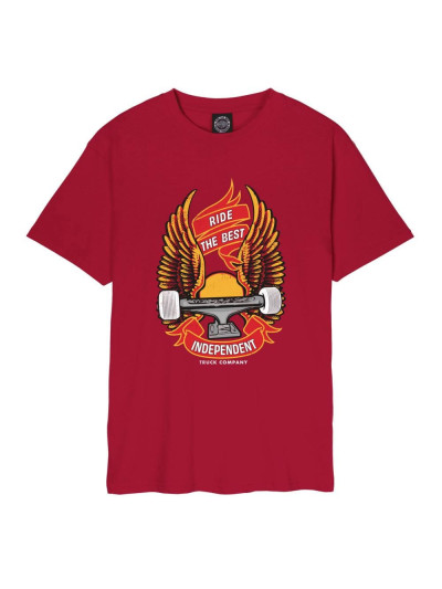 T-shirt - INDEPENDENT Ride Free - Rouge Cardinal