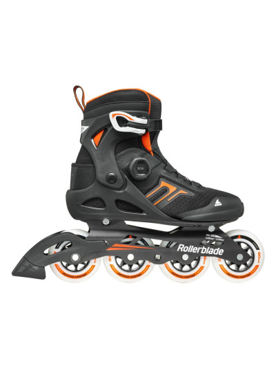 Fitness Skates - ROLLERBLADE Macroblade - 90 Boa Black Orange