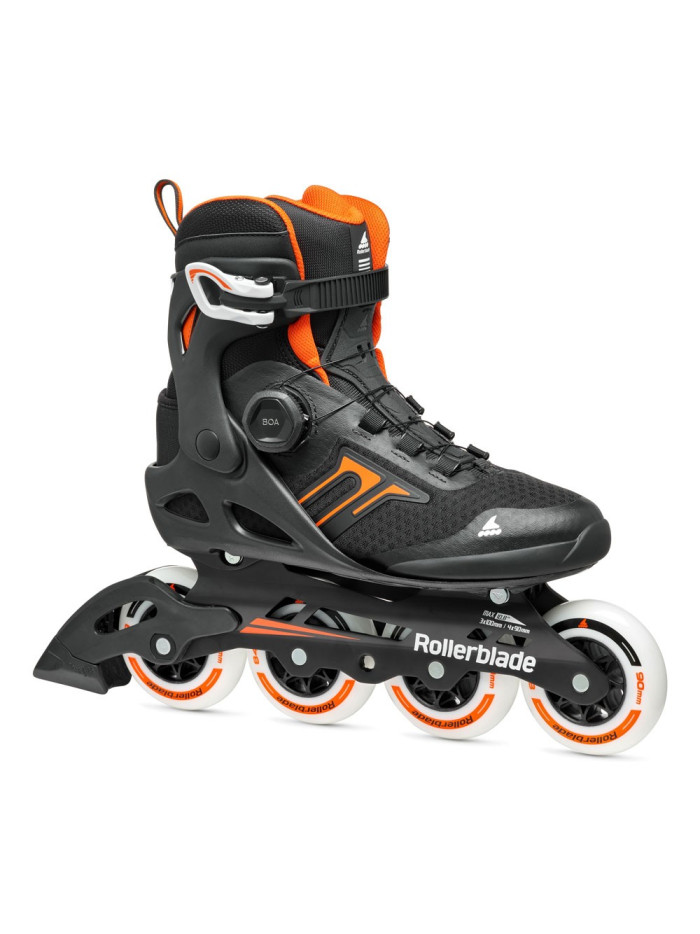 Roller Fitness - ROLLERBLADE Macroblade - 90 Boa Noir Orange