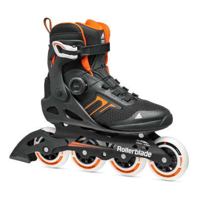 Roller Fitness - ROLLERBLADE Macroblade - 90 Boa Noir Orange