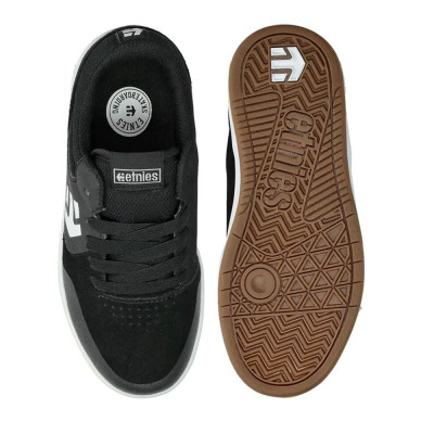 Chaussure Skate Enfant ETNIES Marana Noir Gomme Blanc