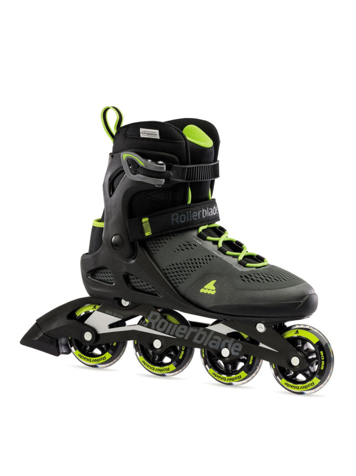 Roller Fintess ROLLERBLADE Macroblade 80 Black/Lime