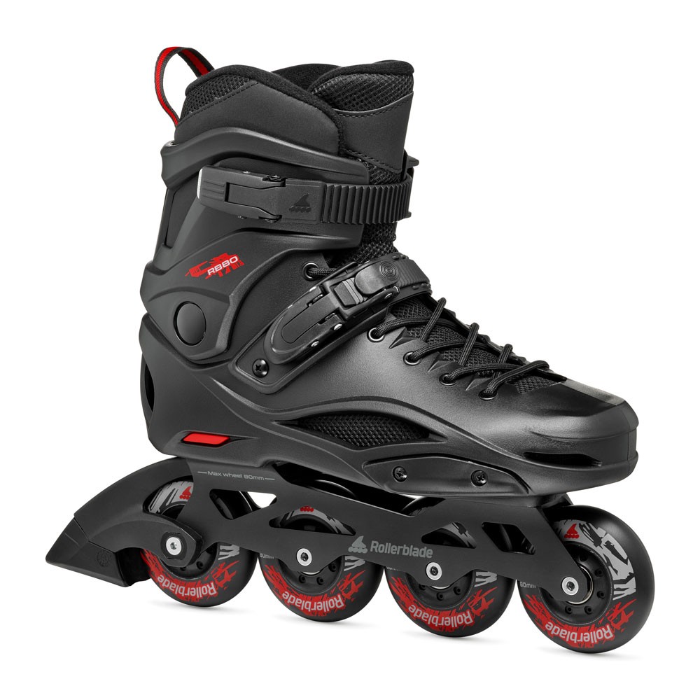 Freeskate Skates - ROLLERBLADE RB - 80 Black Red