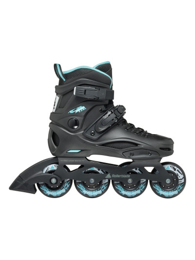 Roller Femme Freeskate - ROLLERBLADE RB - 80 W Noir Bleu Ciel