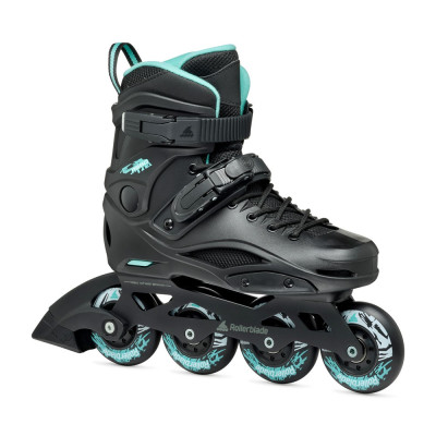 Roller Femme Freeskate - ROLLERBLADE RB - 80 W Noir Bleu Ciel