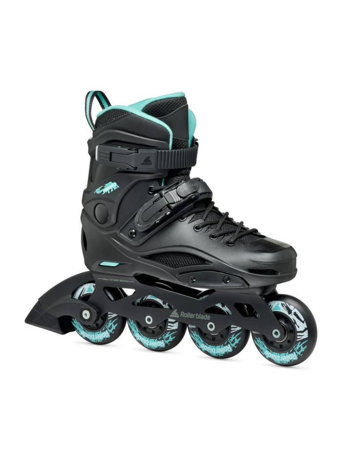 Roller Femme Freeskate - ROLLERBLADE RB - 80 W Noir Bleu Ciel