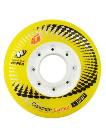 HYPER Concrete + Grip 72mm Yellow Wheels x4