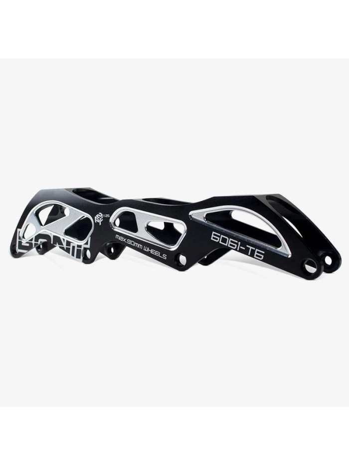Skates Frames - BONT 2PF 6061-T6 - 11.25" 4x90mm - Black - Pair