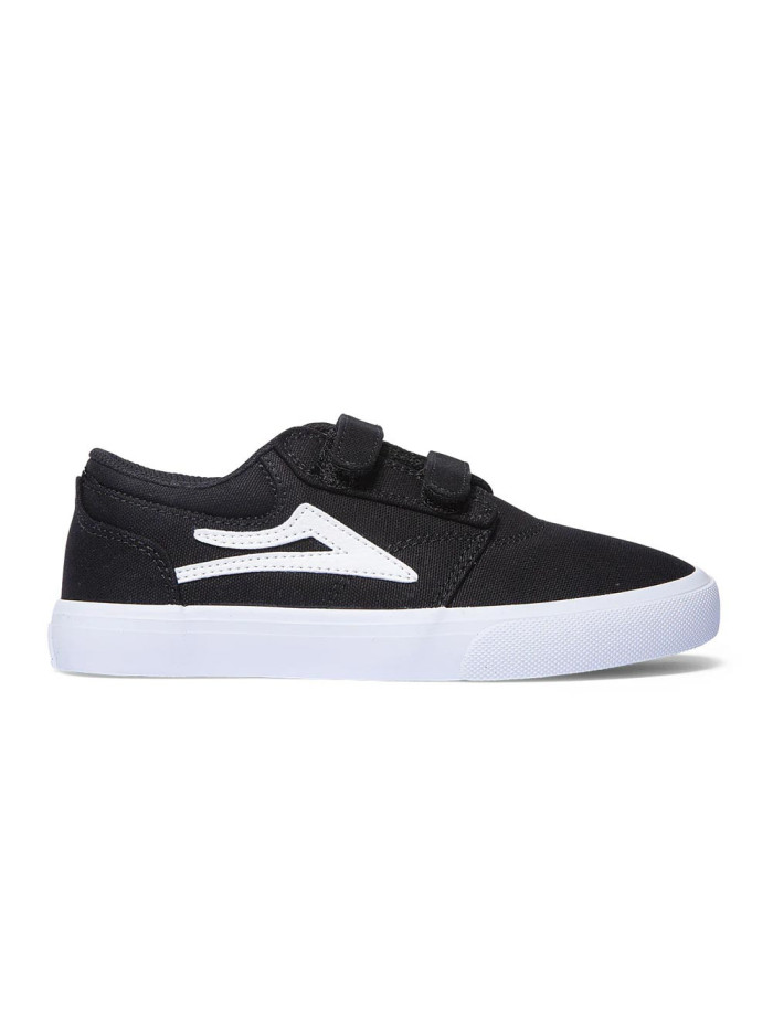 LAKAI Griffin Black Canvas Kids Skate Shoes