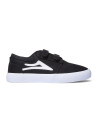 LAKAI Griffin Black Canvas Kids Skate Shoes