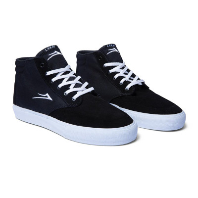 LAKAI Riley 3 High Black Suede Skate Shoes