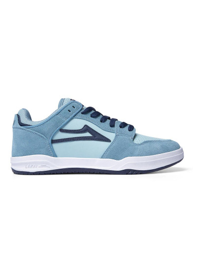 LAKAI Telford Low Light Blue Suede Skate Shoes