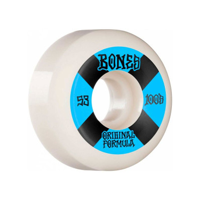 Roue Skate - BONES OG Formula V5 Sidecut - 53mm 100a - Bleu - Jeu de 4