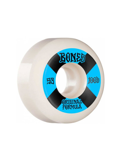 Roue Skate - BONES OG Formula V5 Sidecut - 53mm 100a - Bleu - Jeu de 4