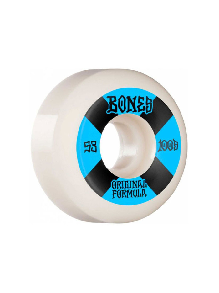 Roue Skate - BONES OG Formula V5 Sidecut - 53mm 100a - Bleu - Jeu de 4