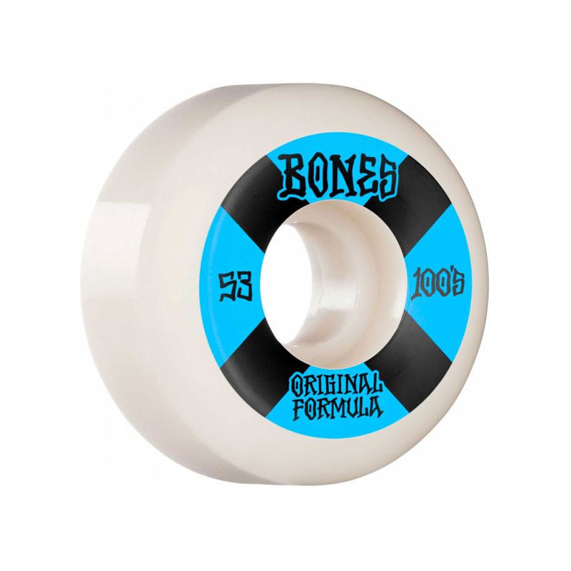 Roue Skate - BONES OG Formula V5 Sidecut - 53mm 100a - Bleu - Jeu de 4