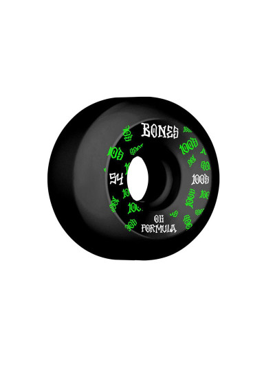 Roues de Skate - BONES OG Formula V5 Sidecut - 54mm 100a - Noir - Jeu de 4