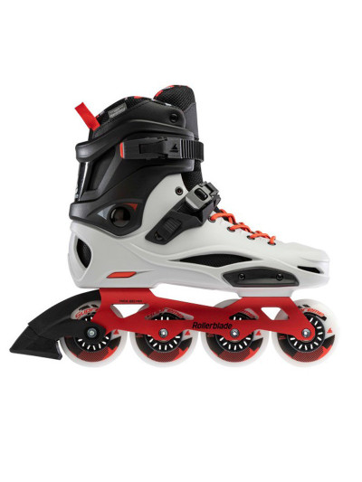 Roller Freeskate - ROLLERBLADE RB Pro X - Gris Rouge Chaud