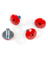 Vis Spoiler Roller - GAWDS - Rouge - Jeu de 4